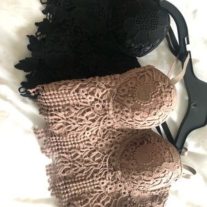 Lot of 2 windsor store bustier tops size s